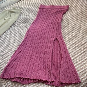 Current Air Rose Knit Skirt